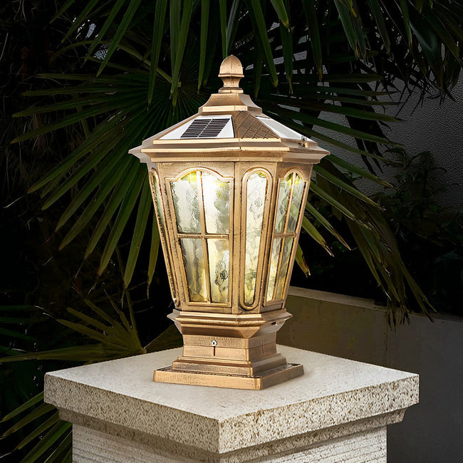 Haworth Pavilion Pillar Light Solar or Hardwired Die-Cast