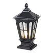 Haworth Pavilion Pillar Light Solar or Hardwired Die-Cast
