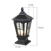 Haworth Pavilion Pillar Light Solar or Hardwired Die-Cast