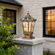 Haworth Pavilion Pillar Light Solar or Hardwired Die-Cast