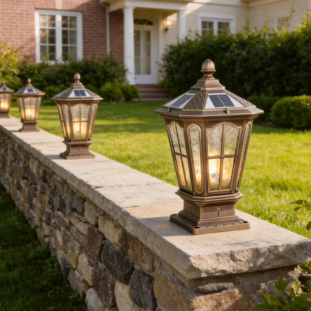 Haworth Pavilion Pillar Light Solar or Hardwired Die-Cast