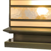 Rothbury Copper Pillar Light Solar or Mains Brass Glass