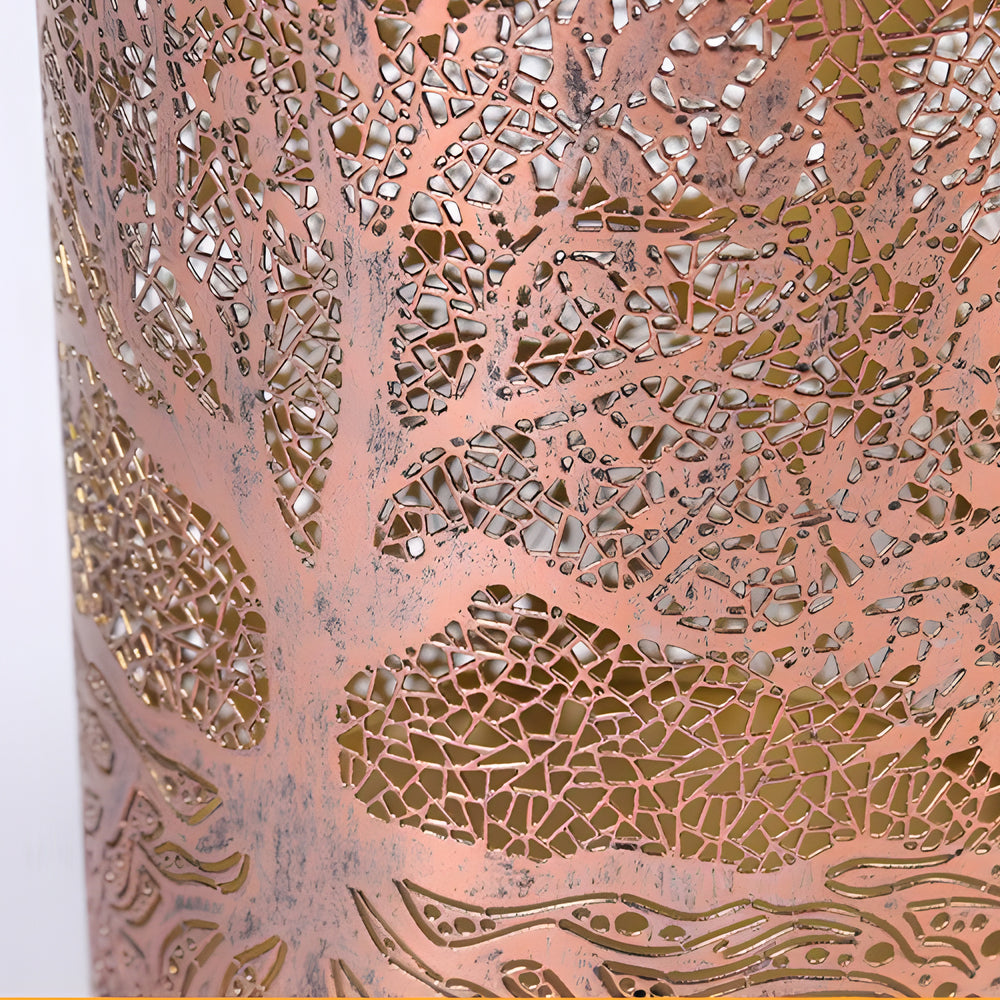 Alnwick Tree of Life Solar Lanterns Set of 2 Copper Finish