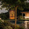 Alnwick Tree of Life Solar Lanterns Set of 2 Copper Finish