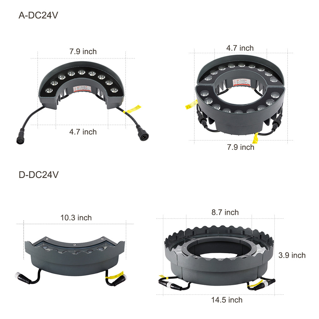 Minster Tree Ring Light LED Tree Uplighter Ring