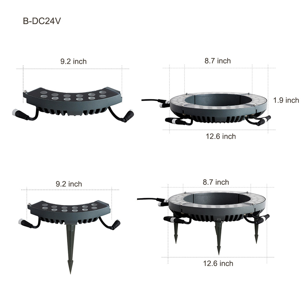 Minster Tree Ring Light LED Tree Uplighter Ring
