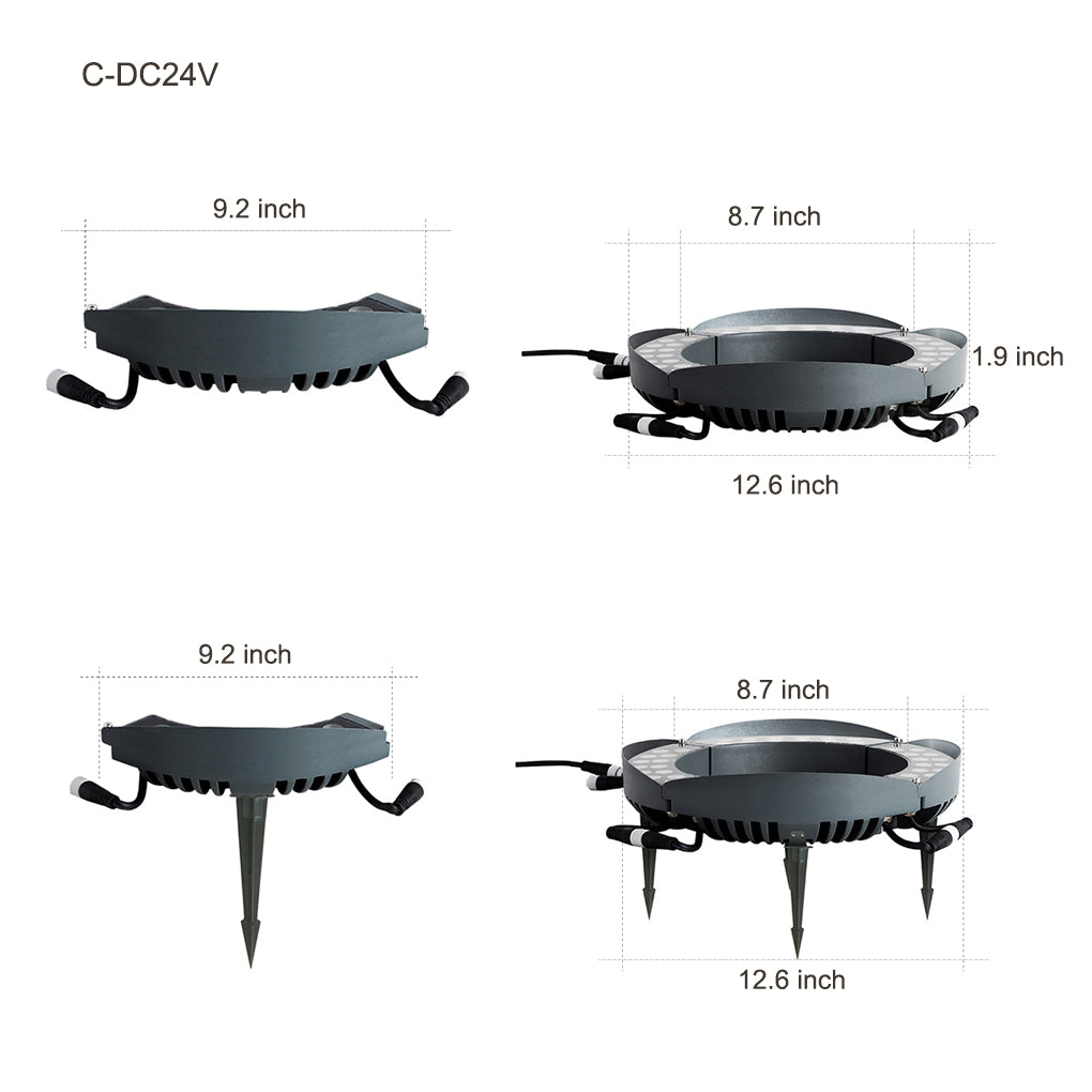 Minster Tree Ring Light LED Tree Uplighter Ring