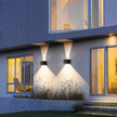 Lacock Up Down Outdoor Wall Light Adjustable Beam Cube