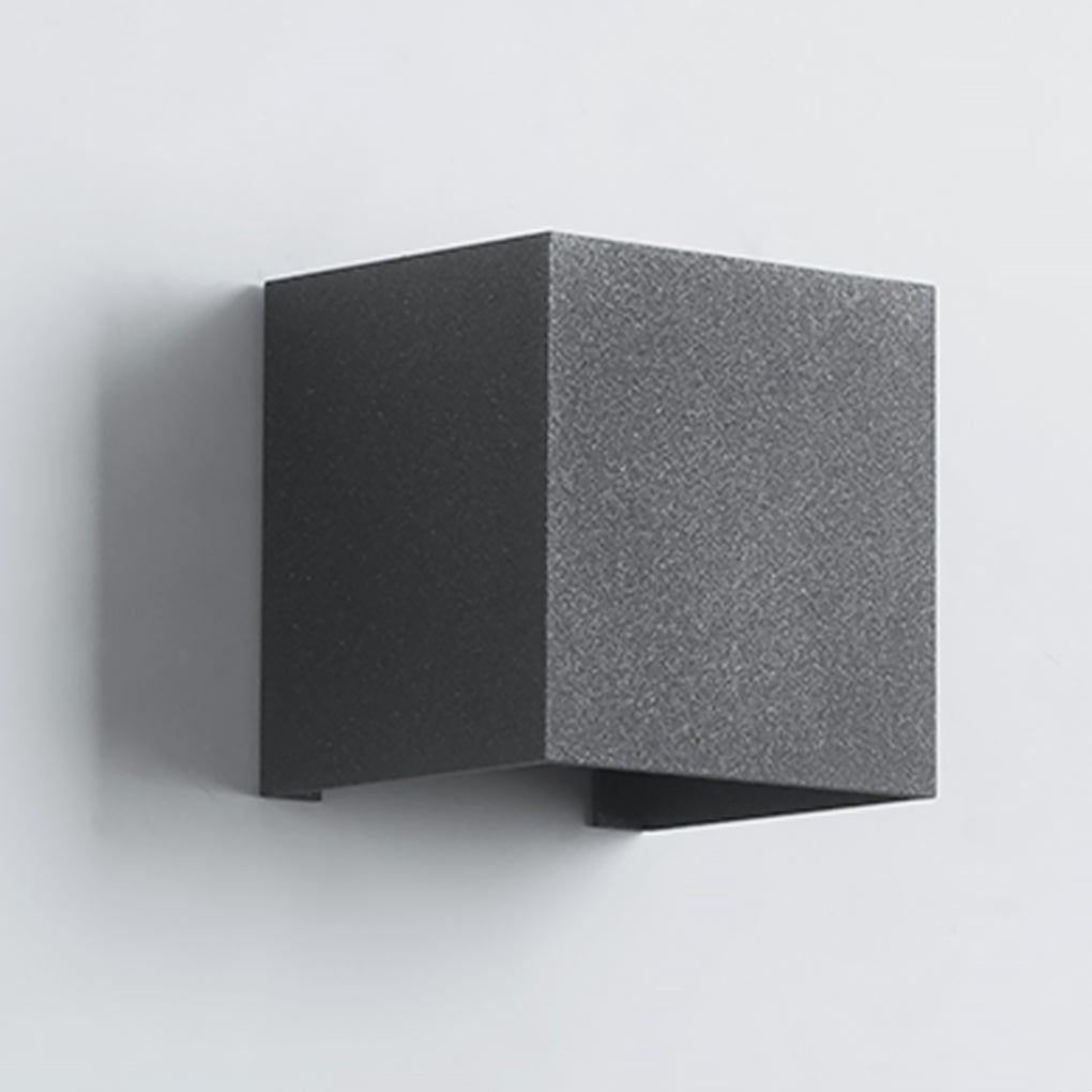 Lacock Up Down Outdoor Wall Light Adjustable Beam Cube
