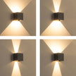 Lacock Up Down Outdoor Wall Light Adjustable Beam Cube
