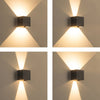 Lacock Up Down Outdoor Wall Light Adjustable Beam Cube