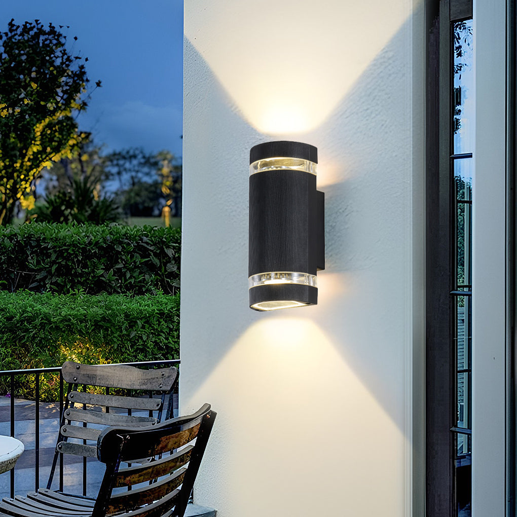 Acomb Up Down Outdoor Wall Light Black 12W LED