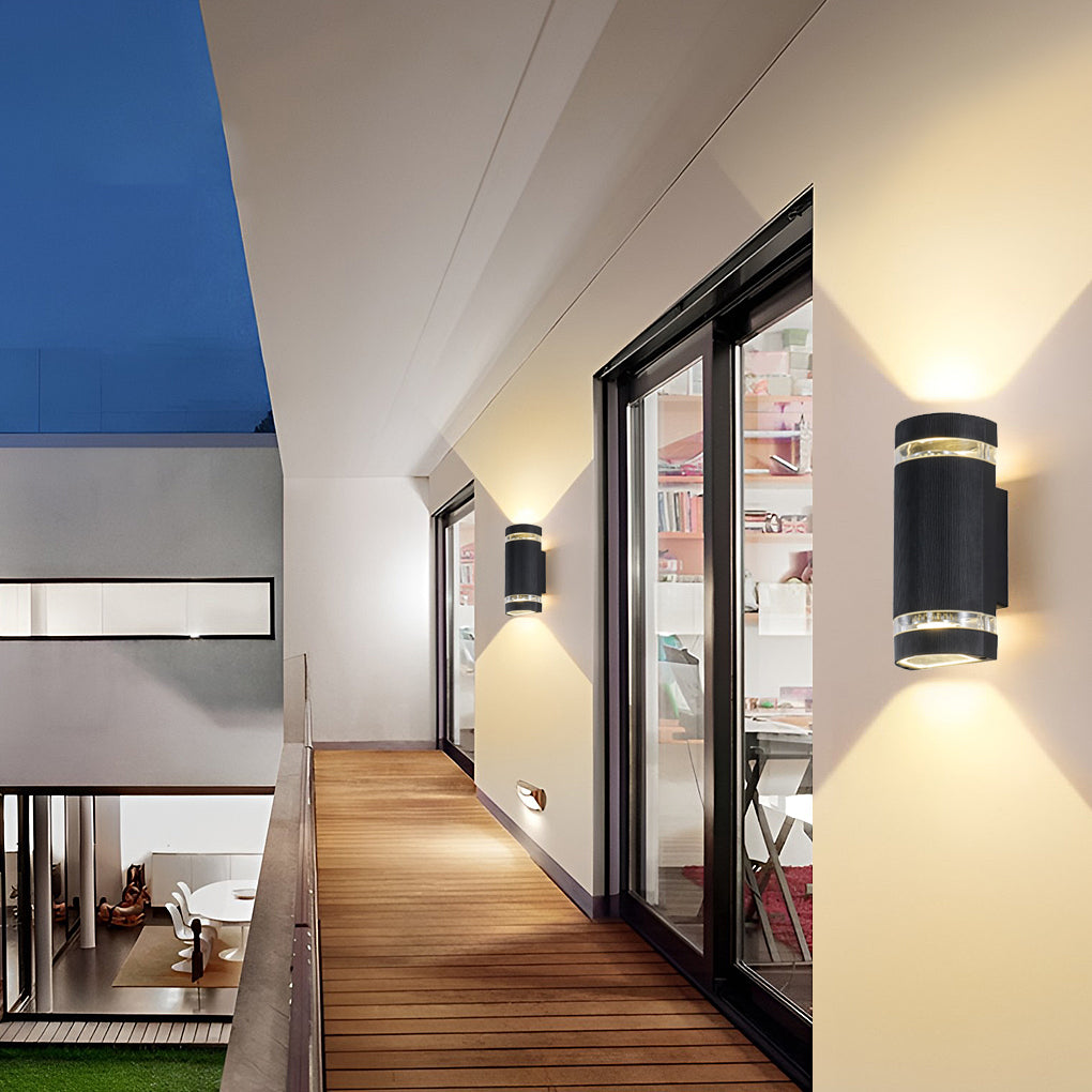Acomb Up Down Outdoor Wall Light Black 12W LED