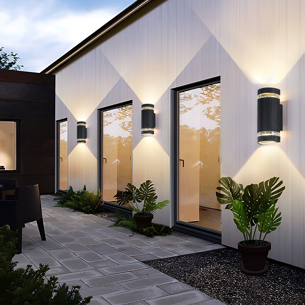 Acomb Up Down Outdoor Wall Light Black 12W LED