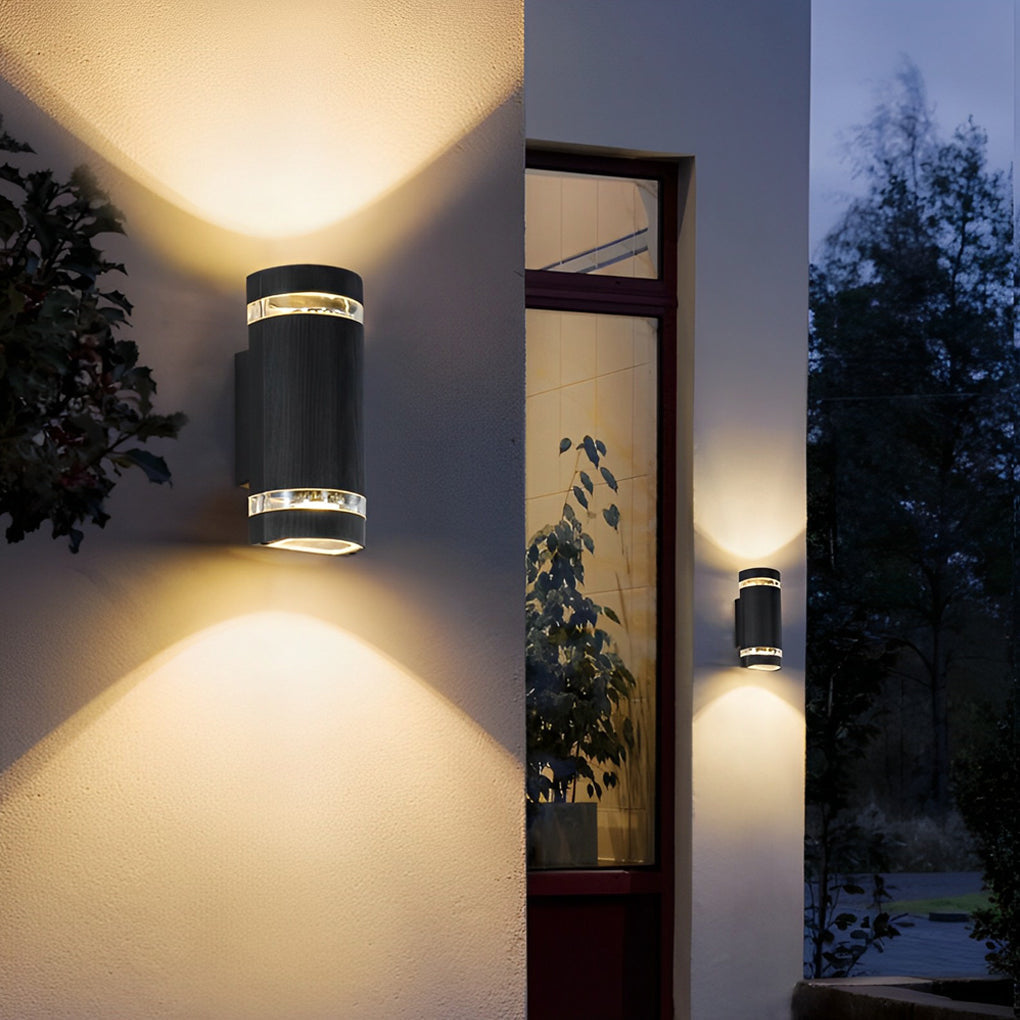 Acomb Up Down Outdoor Wall Light Black 12W LED