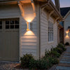 Coniston Up Down Outdoor Wall Light Curved Aluminium IP54