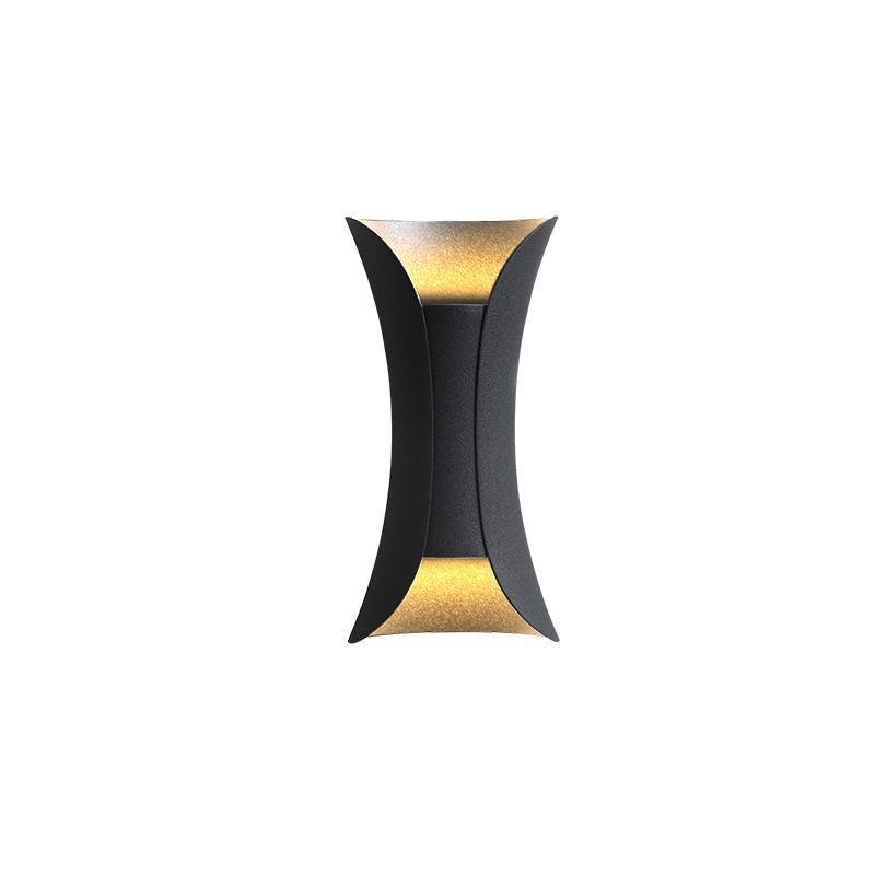 Coniston Up Down Outdoor Wall Light Curved Aluminium IP54