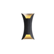 Coniston Up Down Outdoor Wall Light Curved Aluminium IP54