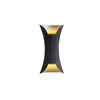 Coniston Up Down Outdoor Wall Light Curved Aluminium IP54