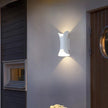 Coniston Up Down Outdoor Wall Light Curved Aluminium IP54