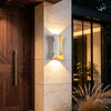 Coniston Up Down Outdoor Wall Light Curved Aluminium IP54