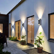 Coniston Up Down Outdoor Wall Light Curved Aluminium IP54