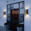 Coniston Up Down Outdoor Wall Light Curved Aluminium IP54
