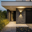 Coniston Up Down Outdoor Wall Light Curved Aluminium IP54