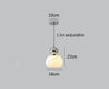 Hardraw Pumpkin Glass Pendant Light Adjustable Drop