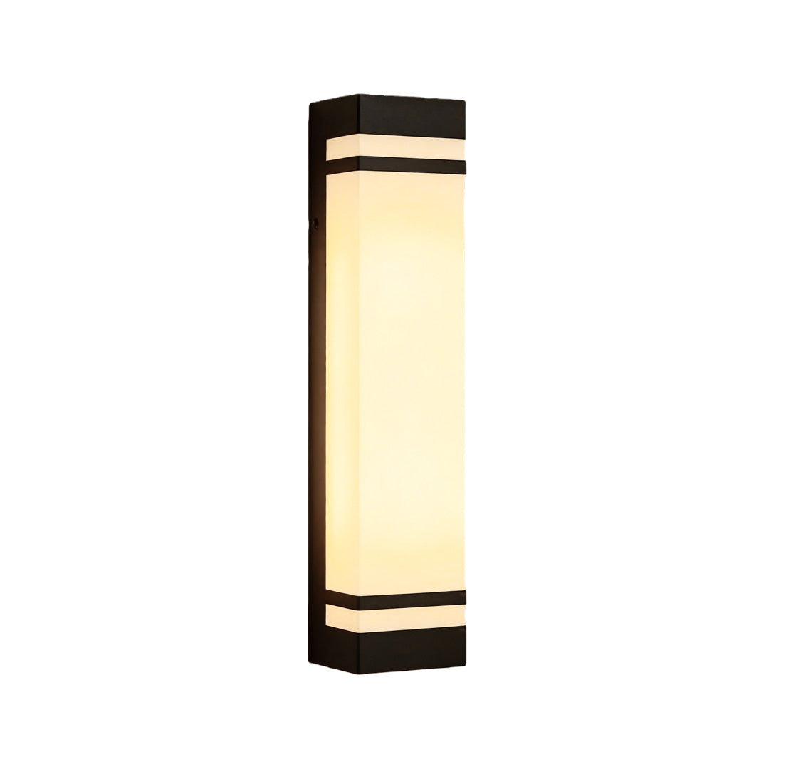 Elsdon Vertical LED Wall Light Rectangular Black