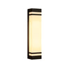 Elsdon Vertical LED Wall Light Rectangular Black