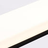 Elsdon Vertical LED Wall Light Rectangular Black