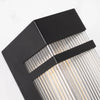 Elsdon Vertical LED Wall Light Rectangular Black