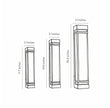 Elsdon Vertical LED Wall Light Rectangular Black