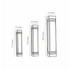 Elsdon Vertical LED Wall Light Rectangular Black