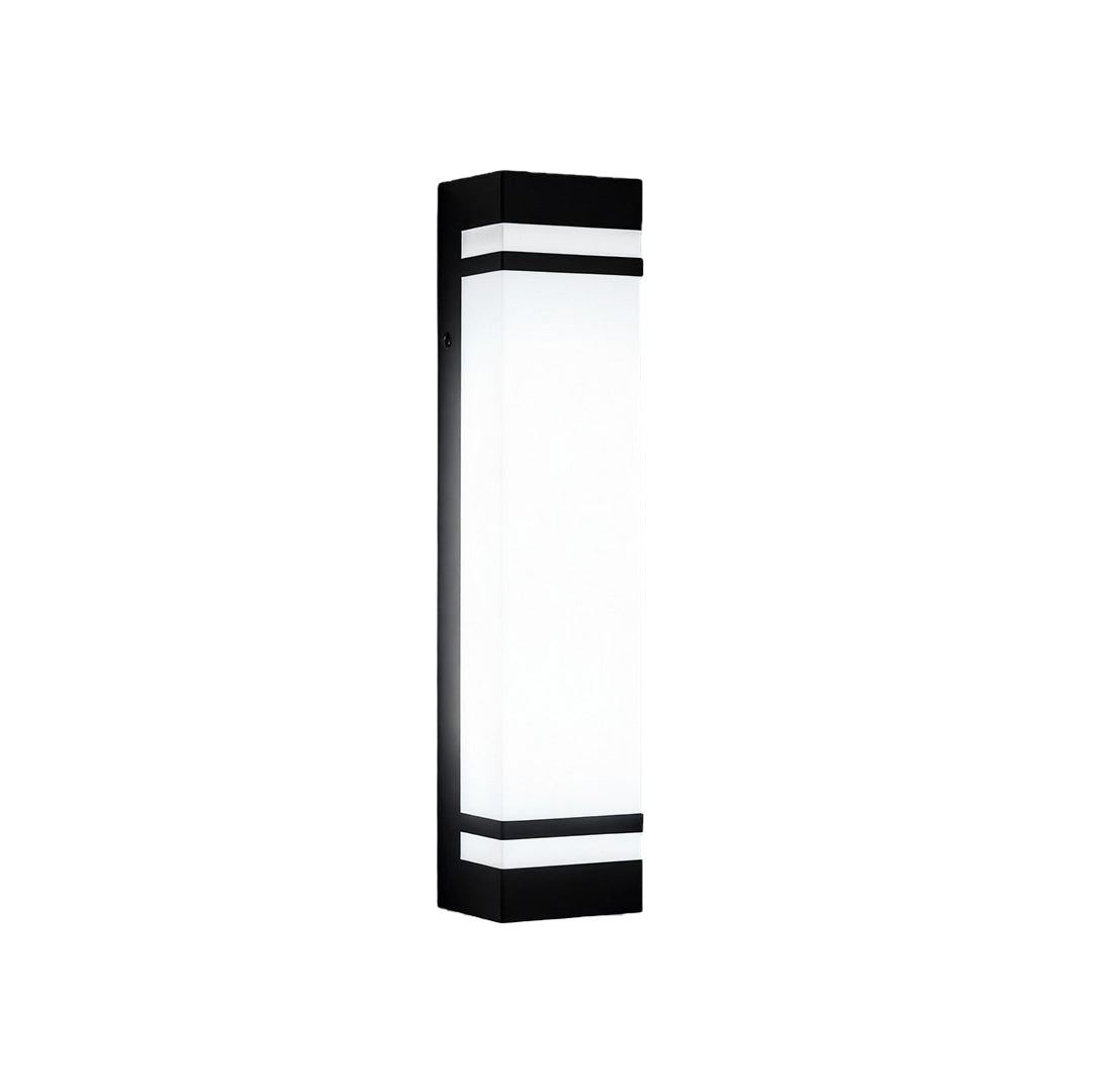Elsdon Vertical LED Wall Light Rectangular Black