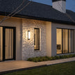 Elsdon Vertical LED Wall Light Rectangular Black