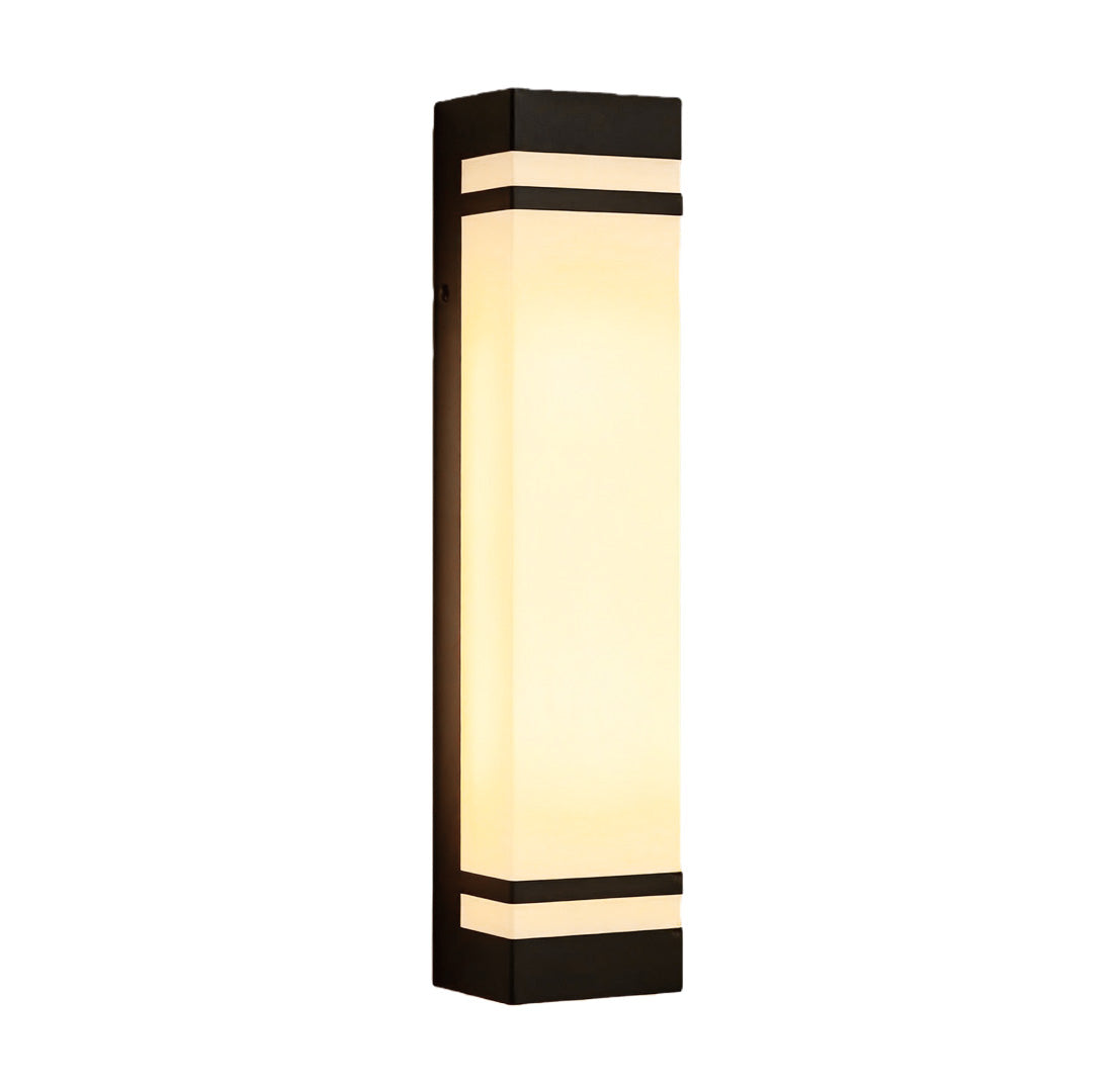 Elsdon Vertical LED Wall Light Rectangular Black