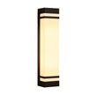 Elsdon Vertical LED Wall Light Rectangular Black