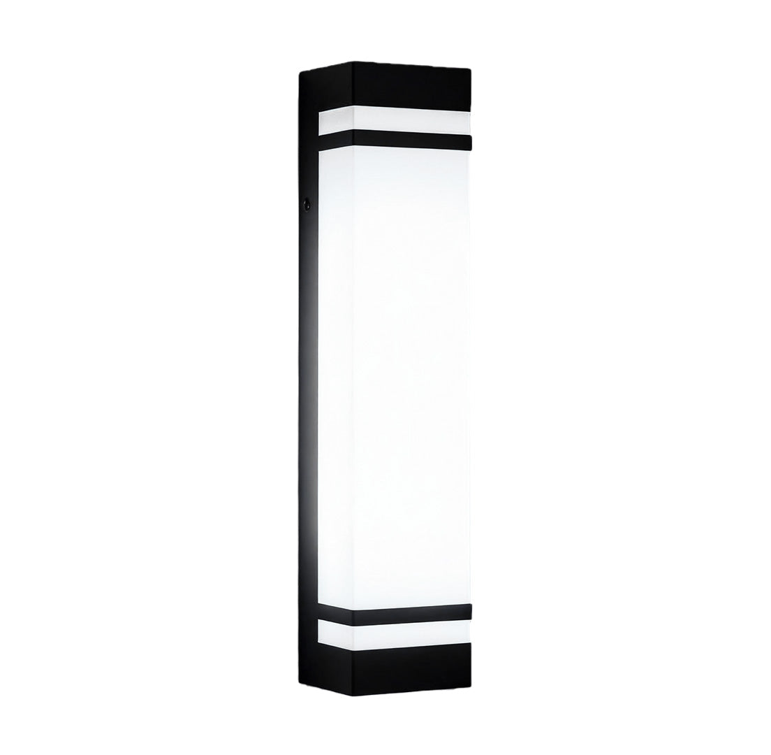 Elsdon Vertical LED Wall Light Rectangular Black