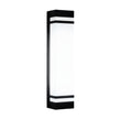 Elsdon Vertical LED Wall Light Rectangular Black