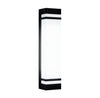 Elsdon Vertical LED Wall Light Rectangular Black