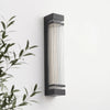 Elsdon Vertical LED Wall Light Rectangular Black