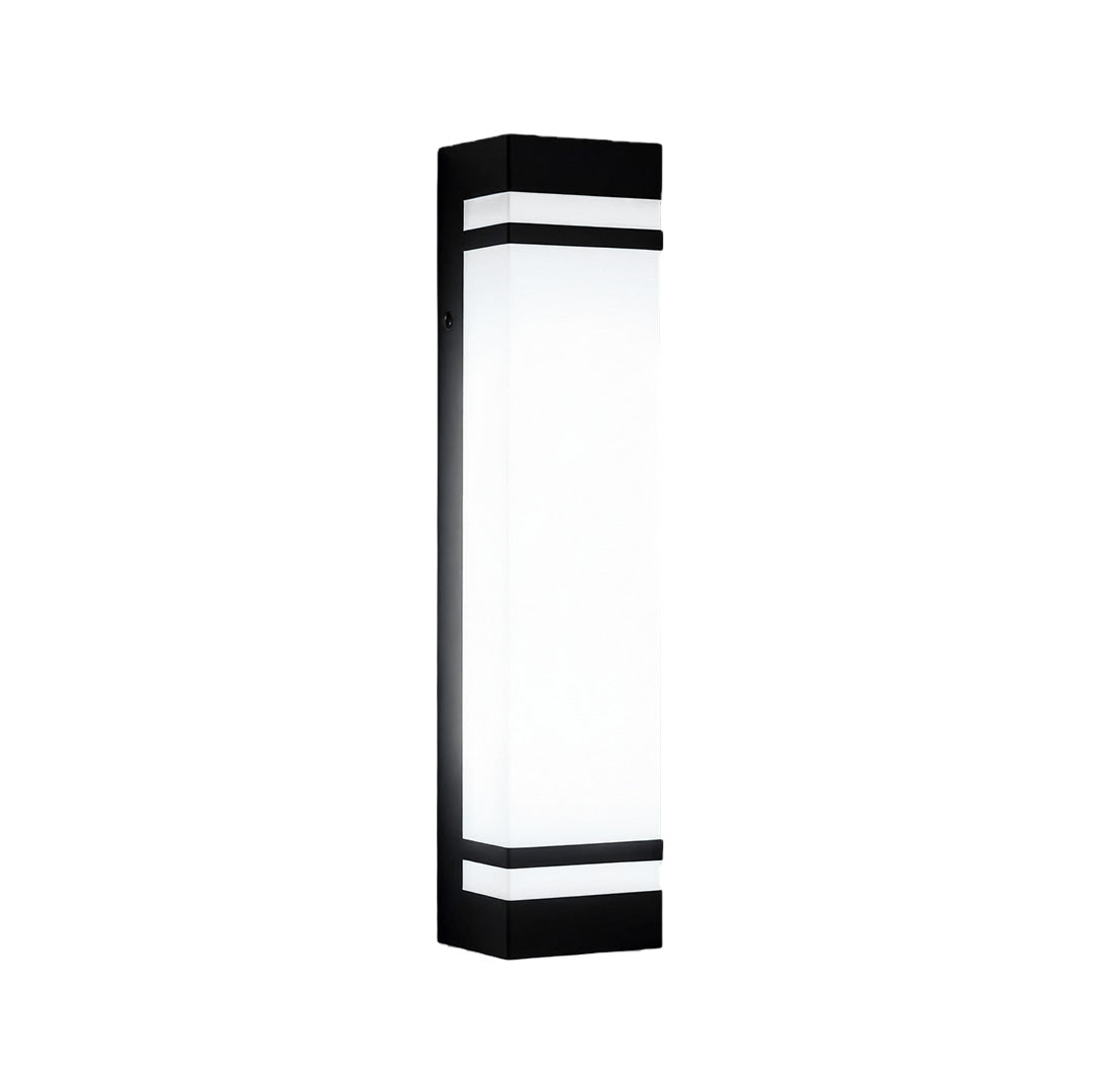 Elsdon Vertical LED Wall Light Rectangular Black