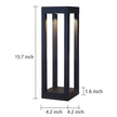 Hebden LED Bollard Light Black Die-Cast Four Heights IP54