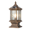 Wylam Vintage Lantern Pillar Light Solar or Hardwired