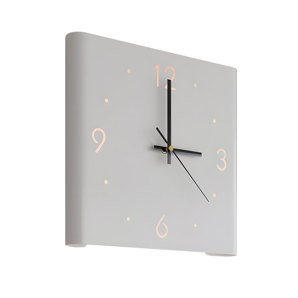 Kilburn Backlit Wall Clock Lamp Silent Motion Sensor