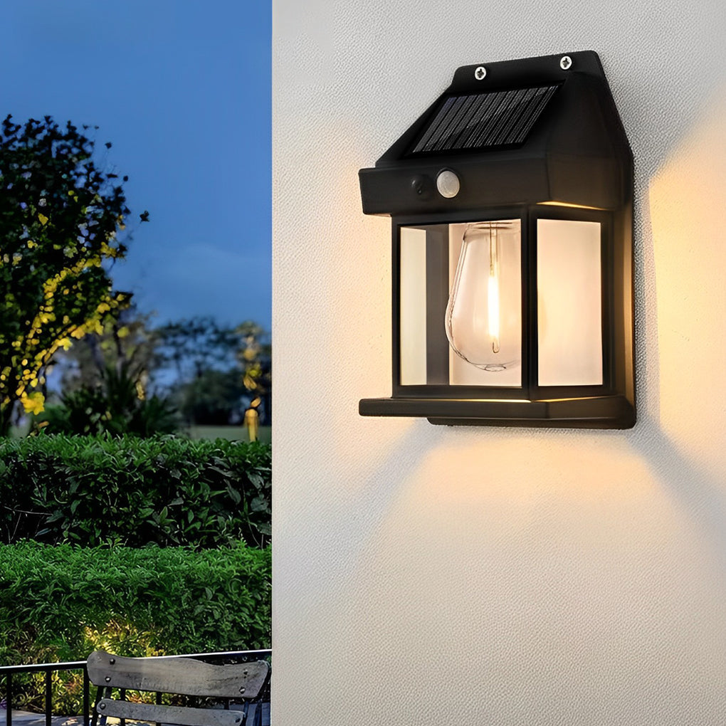 Blanchland Solar Wall Lantern Set of 2 Motion Sensor