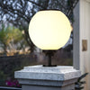 Hepple Solar Gate Pillar Light Black 3 Colour Settings