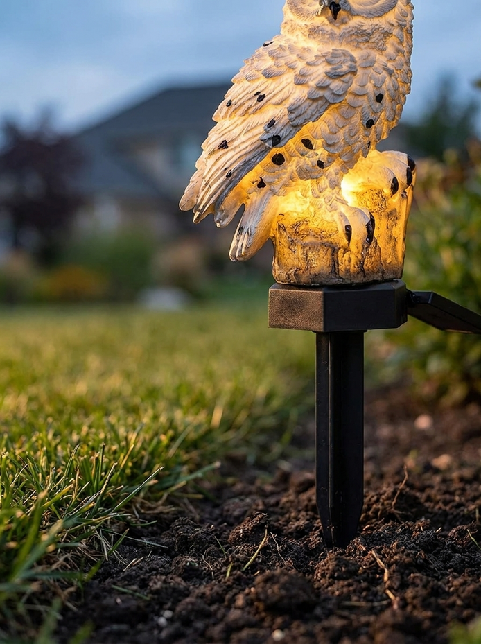 Close detail of the ground stake in soil